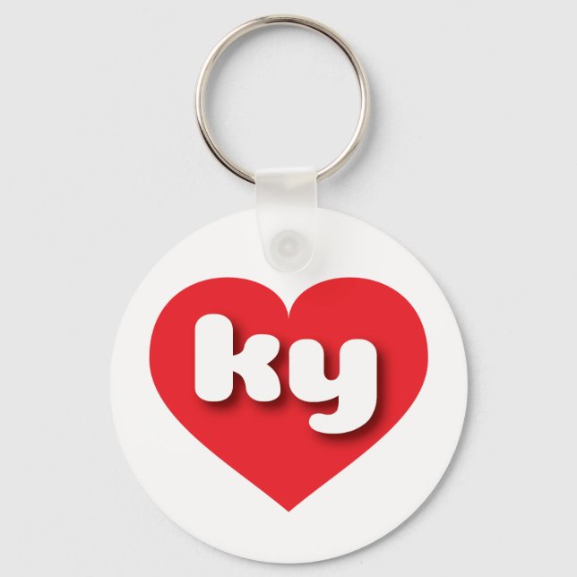 I love Kentucky - ky red heart Keychain (Front)