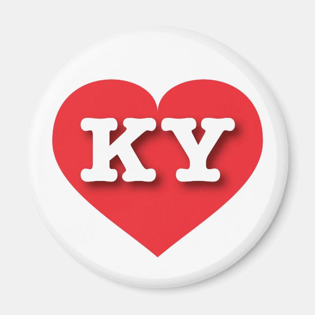 I love Kentucky - KY red heart Magnet (Front)