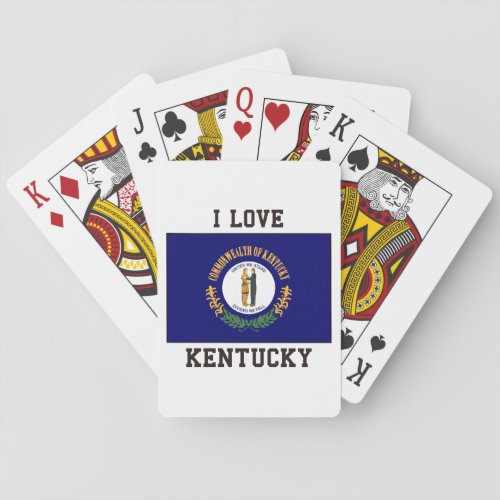 I Love Kentucky Playing Cards