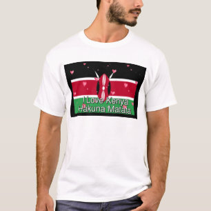 I Love Kenya and "Hakuna Matata" Art Print T-Shirt