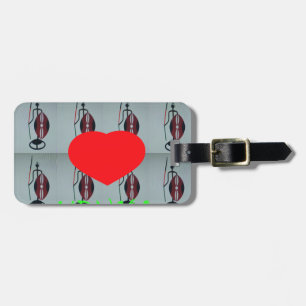 I Love Kenya Art Print Luggage Tag