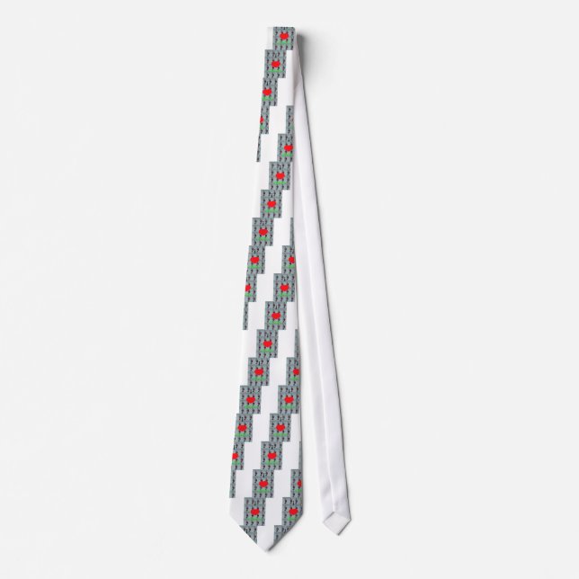 I Love Kenya Art Print Neck Tie (Front)