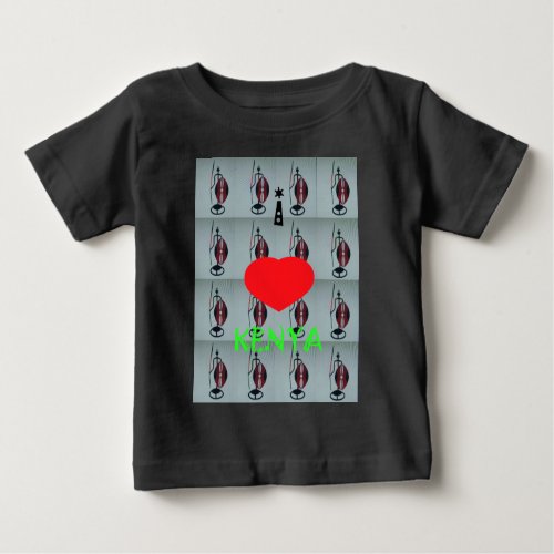 I Love Kenya Baby T_Shirt