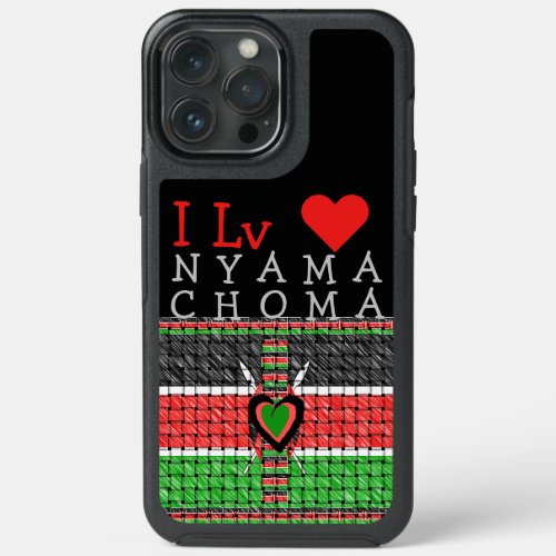 I Love Kenya barbecue meat Nyama Choma     iPhone 13 Pro Max Case