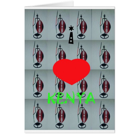 I Love Kenya Cards (Front)