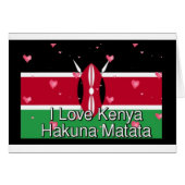 I Love ! Kenya Hakuna Matata (Front Horizontal)
