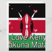 I Love ! Kenya Hakuna Matata (Front/Back)