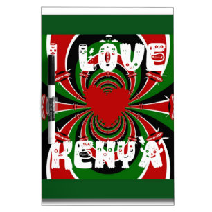I Love Kenya Hakuna Matata Gifts Dry-Erase Board