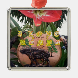 I Love kenya Hakuna Matata gifts Metal Ornament