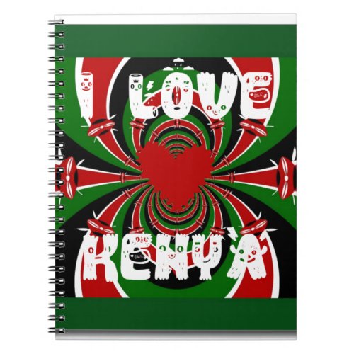 I Love Kenya Hakuna Matata Gifts Notebook