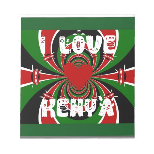I Love Kenya Hakuna Matata Gifts Notepad