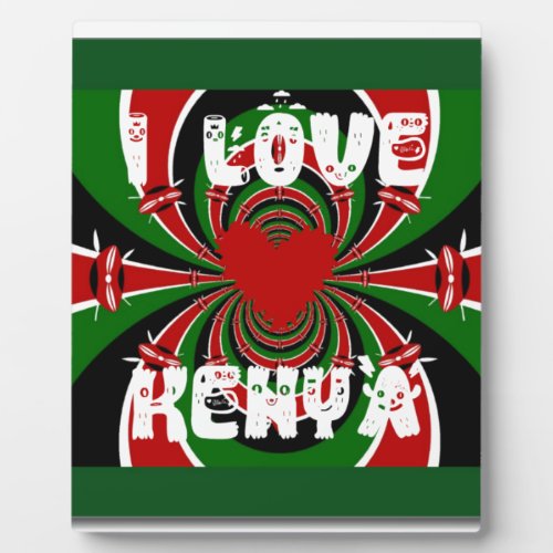 I Love Kenya Hakuna Matata Gifts Plaque