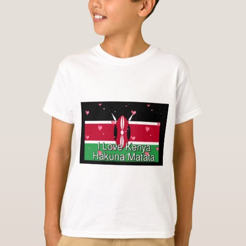 I Love  Kenya Hakuna Matata T_Shirt