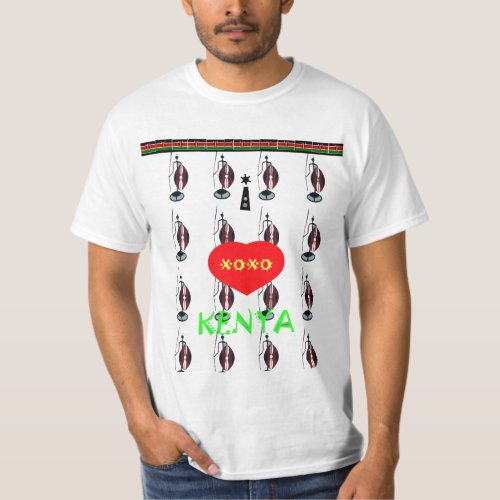 I love Kenya Maasai XOXO Hakuna Matata Zazzle T T_Shirt