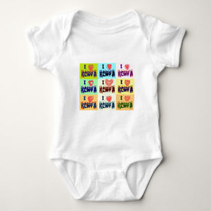 I love Kenya.png Baby Bodysuit