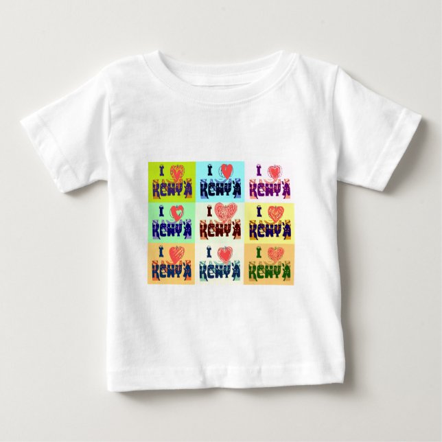 I love Kenya.png Baby T-Shirt (Front)