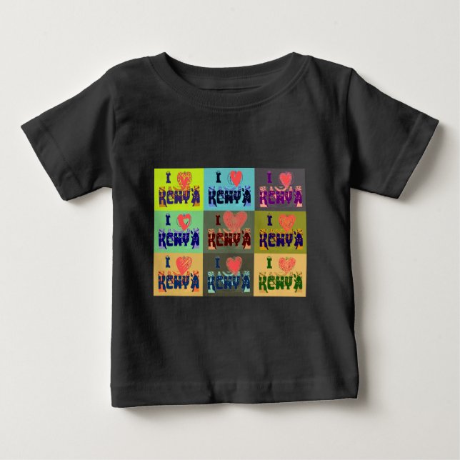 I love Kenya.png Baby T-Shirt (Front)