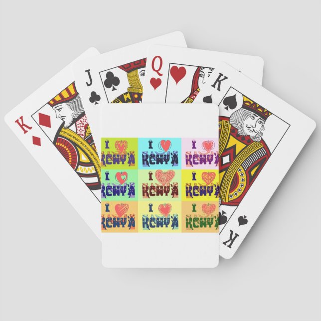 I love Kenya.png Poker Cards (Back)