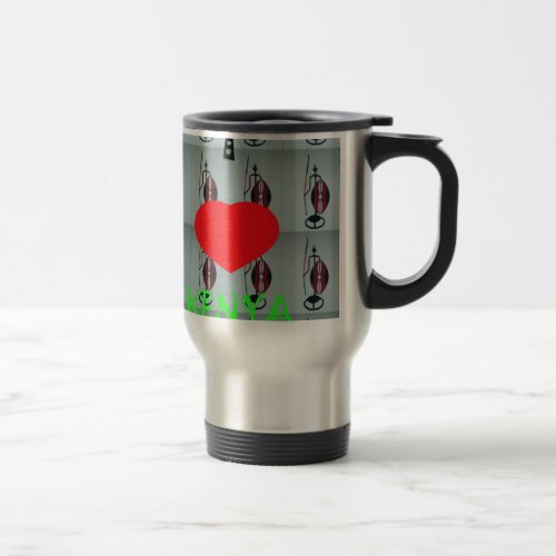 I Love Kenya Travel Mug