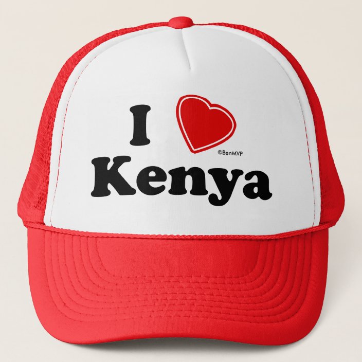 I Love Kenya Trucker Hat