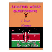 I Love Kenya World sports Champions Hakuna Matata (Front)