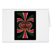 I Love Kenya XOXO National Flag Colors (Front Horizontal)