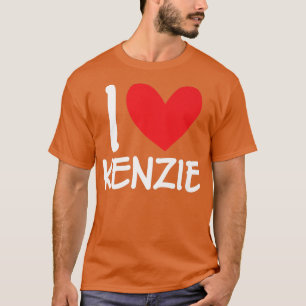 I Love Kenzie Name Personalized Girl Woman BFF Fri T-Shirt