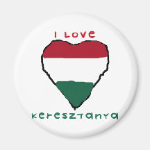 I Love Keresztanya Magnet