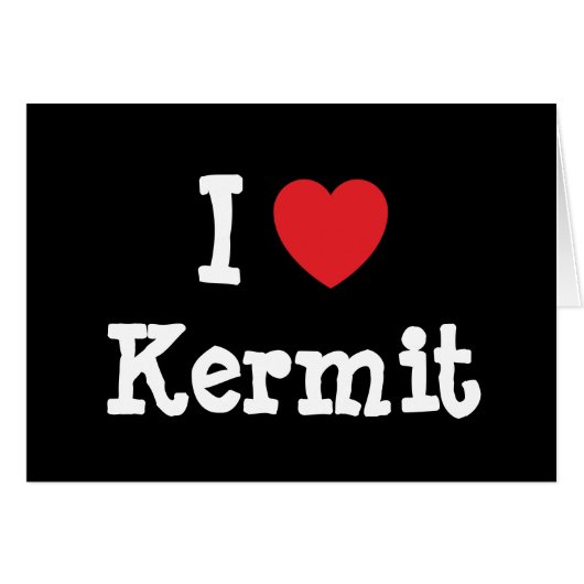I love Kermit heart custom personalized Cards (Front Horizontal)