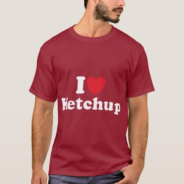 I Love Ketchup T-Shirt (Front)