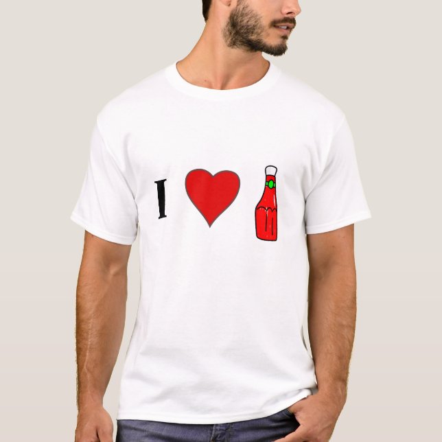 I Love Ketchup T-Shirt (Front)