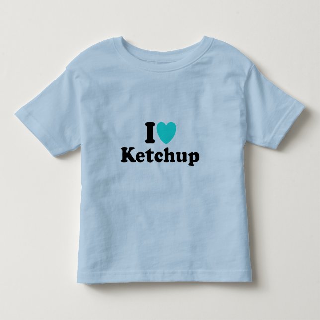 I Love Ketchup Toddler T-shirt (Front)
