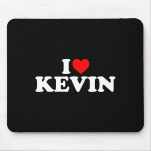 I Love Kevin - Heart Long Sleeve Mouse Pad