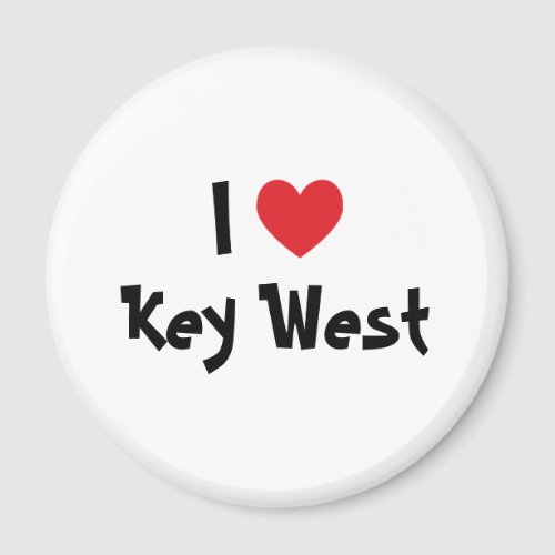 I Love Key West Florida Magnet