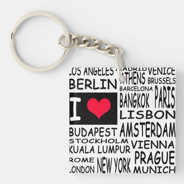 I love... keychain (Front)