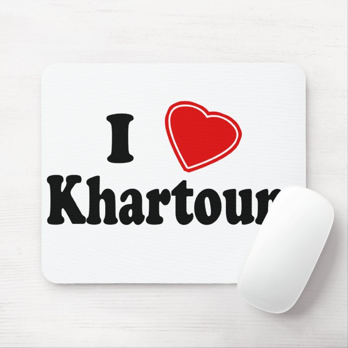 I Love Khartoum Mousepad