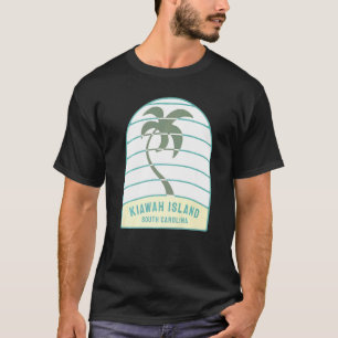 I Love Kiawah Island South Carolina Palm Tree Sc V T-Shirt