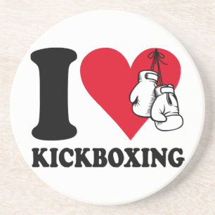 I love kickboxing coaster