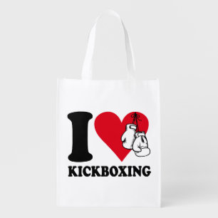 I love kickboxing grocery bag