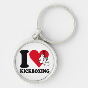 I love kickboxing keychain