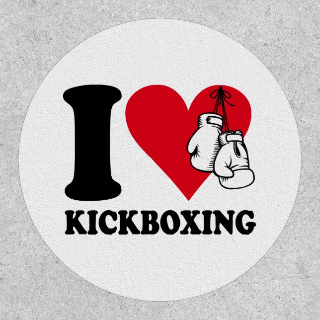 I love kickboxing patch (Front)