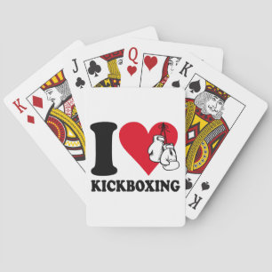 I love kickboxing poker cards