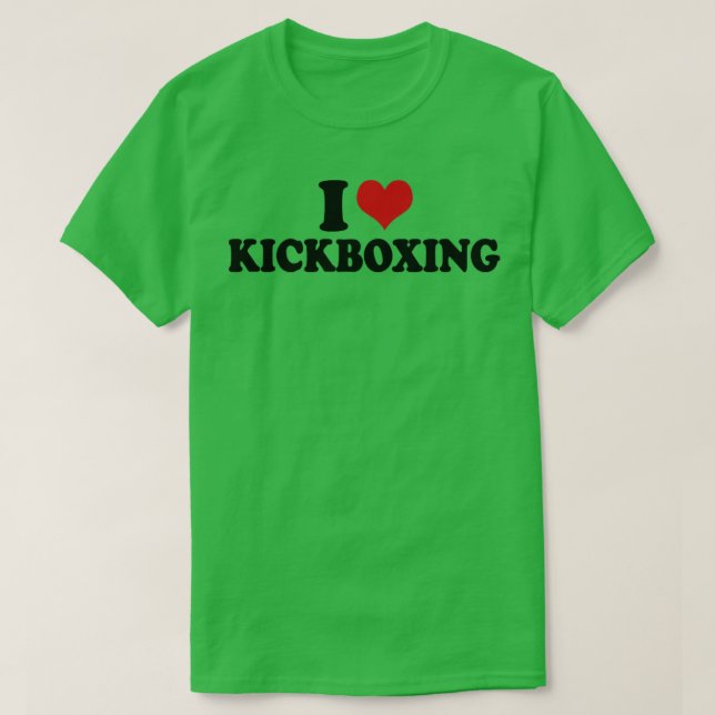I Love Kickboxing T-Shirt (Design Front)