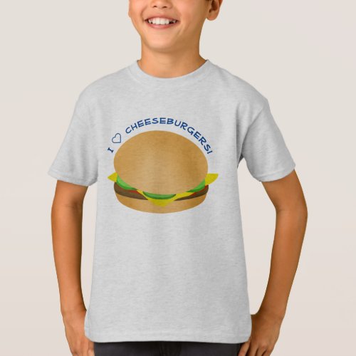 I Love Kiddie Cheeseburgers T_Shirt