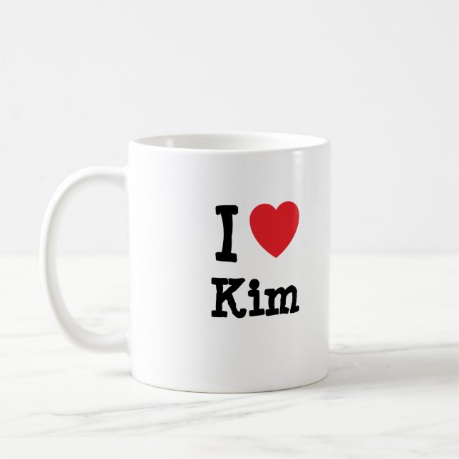 I love Kim heart T-Shirt Coffee Mug (Left)