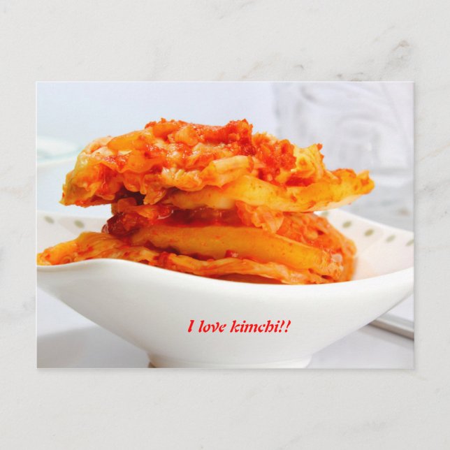 i love kimchi postcard (Front)