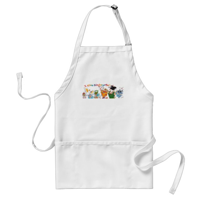 I Love Kindergarten Apron (Front)