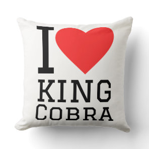 I love king cobra throw pillow