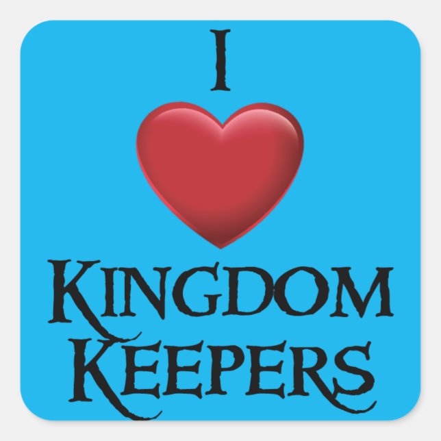 I love Kingdom Keepers Sticker (Front)