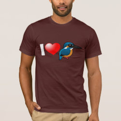 I Love Kingfishers Men's Basic American Apparel T-Shirt